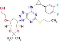 2-(((3aR,4S,6R,6aS)-6-(7-(((1R,2S)-2-(3,4-Difluorophenyl)cyclopropyl)amino)-5-(propylthio)-3H-[1,2…