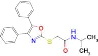 2-((4,5-Diphenyloxazol-2-yl)thio)-N-isopropylacetamide