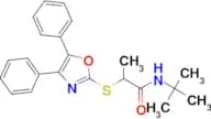 N-(tert-Butyl)-2-((4,5-diphenyloxazol-2-yl)thio)propanamide