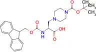 (S)-2-((((9H-Fluoren-9-yl)methoxy)carbonyl)amino)-3-(4-(tert-butoxycarbonyl)piperazin-1-yl)propano…