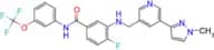 4-Fluoro-3-(((5-(1-methyl-1H-pyrazol-3-yl)pyridin-3-yl)methyl)amino)-N-(3-(trifluoromethoxy)phenyl…