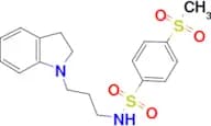 N-[3-(2,3-Dihydro-1H-indol-1-yl)propyl]-4-(methanesulfonyl)benzenesulfonamide