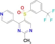 2-Methyl-4-(pyridin-4-yl)-5-[3-(trifluoromethyl)benzenesulphonyl]pyrimidine