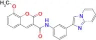 N-(3-(Imidazo[1,2-a]pyridin-2-yl)phenyl)-8-methoxy-2-oxo-2H-chromene-3-carboxamide