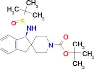 tert-Butyl (S)-1-(((R)-tert-butylsulfinyl)amino)-1,3-dihydrospiro[indene-2,4′-piperidine]-1′-carbo…