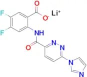 Lithium 2-(6-(1H-imidazol-1-yl)pyridazine-3-carboxamido)-4,5-difluorobenzoate