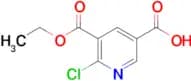 6-Chloro-5-(ethoxycarbonyl)nicotinic acid