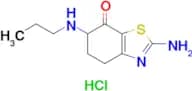 2-Amino-6-(propylamino)-5,6-dihydrobenzo[d]thiazol-7(4H)-one hydrochloride