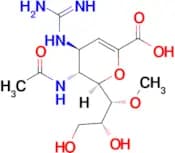 (2R,3R,4S)-3-Acetamido-2-((1R,2R)-2,3-dihydroxy-1-methoxypropyl)-4-guanidino-3,4-dihydro-2H-pyran-…