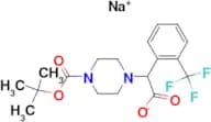 Sodium 2-[4-(tert-butoxycarbonyl)piperazin-1-yl]-2-[2-(trifluoromethyl)phenyl]acetate
