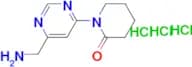 1-[6-(Aminomethyl)pyrimidin-4-yl]piperidin-2-one trihydrochloride