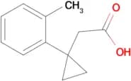 2-[1-(2-methylphenyl)cyclopropyl]acetic acid