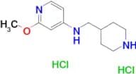 2-Methoxy-N-[(piperidin-4-yl)methyl]pyridin-4-amine dihydrochloride