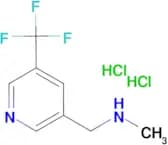 Methyl({[5-(trifluoromethyl)pyridin-3-yl]methyl})amine dihydrochloride