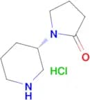 1-[(3S)-Piperidin-3-yl]pyrrolidin-2-one hydrochloride
