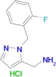 1-{1-[(2-Fluorophenyl)methyl]-1H-pyrazol-5-yl}methanamine hydrochloride