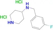 N-[(3-Fluorophenyl)methyl]piperidin-4-amine dihydrochloride