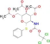Phenyl 2-deoxy-1-thio-2-[[(2,2,2-trichloroethoxy)carbonyl]amino]-β-D-glucopyranoside 3,4,6-triacet…