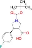 trans-1-(tert-Butoxycarbonyl)-4-(4-fluorophenyl)pyrrolidine-3-carboxylic acid