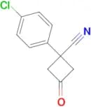 1-(4-Chlorophenyl)-3-oxocyclobutanecarbonitrile