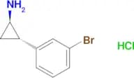 rel-(1R,2S)-2-(3-bromophenyl)cyclopropan-1-amine hydrochloride
