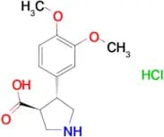 (3S,4R)-4-(3,4-dimethoxyphenyl)pyrrolidine-3-carboxylic acid hydrochloride