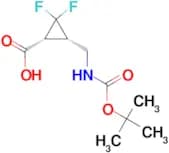 rel-(1R,3S)-3-(((tert-Butoxycarbonyl)amino)methyl)-2,2-difluorocyclopropane-1-carboxylic acid