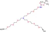 N-(t-Boc-Aminooxy-PEG2)-N-bis(PEG3-propargyl)