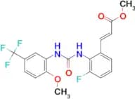 (E)-Methyl 3-(3-fluoro-2-(3-(2-methoxy-5-(trifluoromethyl)phenyl)ureido)phenyl)acrylate
