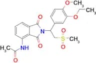 N-(2-(1-(3-ethoxy-4-methoxyphenyl)-2-(methylsulfonyl)ethyl)-1,3-dioxoisoindolin-4-yl)acetamide