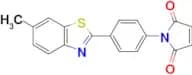 1-[4-(6-methyl-1,3-benzothiazol-2-yl)phenyl]-2,5-dihydro-1H-pyrrole-2,5-dione
