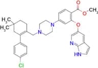 Methyl 2-[(1H-pyrrolo[2,3-b]pyridin-5-yl)oxy]-4-[4-[[2-(4-chlorophenyl)-4,4-dimethylcyclohex-1-eny…