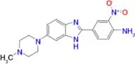 4-[6-(4-Methyl-1-piperazinyl)-1H-benzimidazol-2-yl]-2-nitrobenzenamine