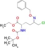 (S,E)-ethyl 5-((benzyloxy)imino)-2-((tert-butoxycarbonyl)amino)-6-chlorohexanoate