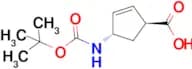 (1S,4S)-4-[[(1,1-Dimethylethoxy)carbonyl]amino]-2-cyclopentene-1-carboxylic acid