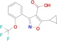 5-Cyclopropyl-3-(2-(trifluoromethoxy)phenyl)isoxazole-4-carboxylic acid