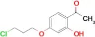 1-(4-(3-Chloropropoxy)-2-hydroxyphenyl)ethan-1-one