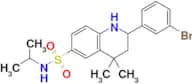 2-(3-Bromophenyl)-N-isopropyl-4,4-dimethyl-1,2,3,4-tetrahydroquinoline-6-sulfonamide