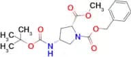 1-Benzyl 2-methyl (2R,4R)-4-((tert-butoxycarbonyl)amino)pyrrolidine-1,2-dicarboxylate