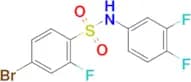 4-Bromo-N-(3,4-difluorophenyl)-2-fluorobenzenesulfonamide