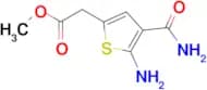 Methyl 2-(5-amino-4-carbamoylthiophen-2-yl)acetate