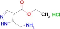 ethyl 5-(aminomethyl)-1H-pyrazole-4-carboxylate hydrochloride