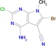 4-Amino-6-bromo-2-chloro-7-methyl-7H-pyrrolo[2,3-d]pyrimidine-5-carbonitrile