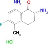 2,8-Diamino-6-fluoro-5-methyl-3,4-dihydronaphthalen-1(2H)-one hydrochloride