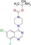 Tert-Butyl 4-(6-chloro-8-fluoroquinazolin-4-yl)piperazine-1-carboxylate