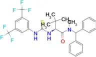 (2S)-2-[[[[3,5-Bis(trifluoromethyl)phenyl]amino]thioxomethyl]amino]-N-(diphenylmethyl)-N,3,3-trime…
