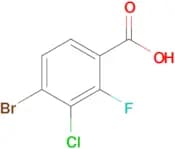 4-Bromo-3-chloro-2-fluorobenzoic acid