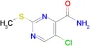 5-Chloro-2-(methylthio)pyrimidine-4-carboxamide
