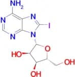 (2R,3R,4S,5R)-2-(6-Amino-8-iodo-9H-purin-9-yl)-5-(hydroxymethyl)tetrahydrofuran-3,4-diol