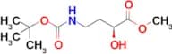 Methyl (S)-4-((tert-butoxycarbonyl)amino)-2-hydroxybutanoate